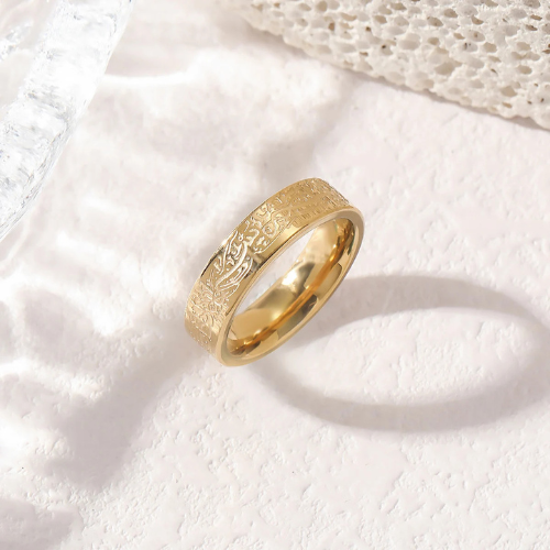BAGUE FEMME GRAVÉE "AVEC LA DIFFICULTÉ VIENT LA FACILITÉ "