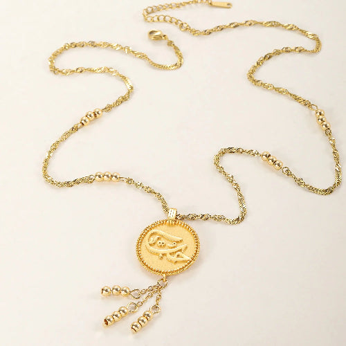 VINTAGE LOVE NECKLACE IN ARABIC – "حب"