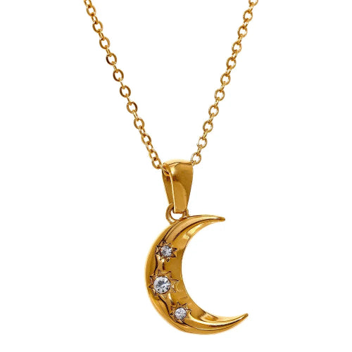 HILAL NECKLACE – ORIENTAL CRESCENT MOON