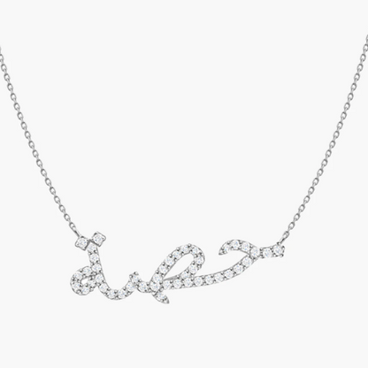 ARABIC NAME NECKLACE WITH RHINESTONES